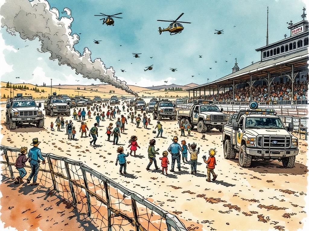 La Catedral racetrack raid - 400 people including US citizens and children zip-tied at gunpoint for four hours with no food or water
