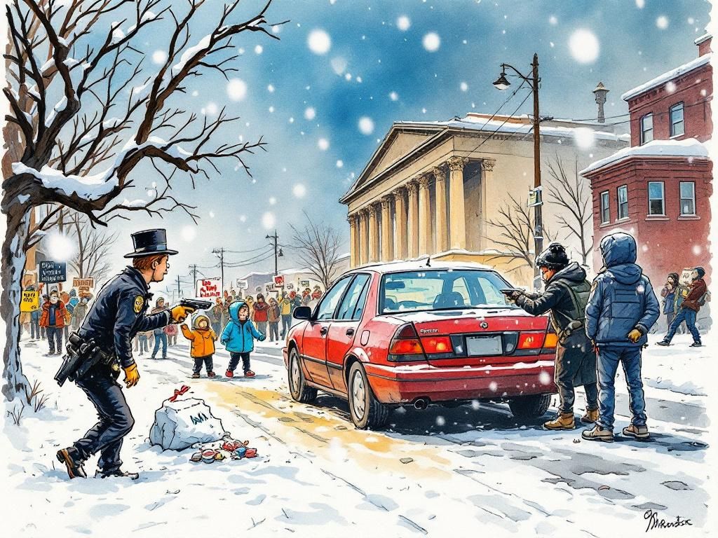 Renee Good-Heart killed by ICE agent in Minneapolis snow, national protests, Springsteen and U2 respond, her name on signs
